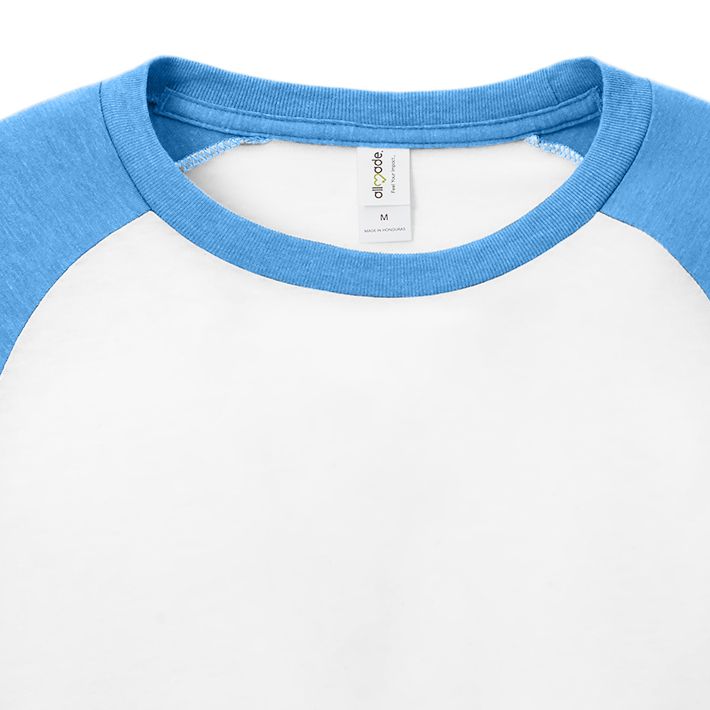 ALLMADE Unisex Tri-Blend long sleeve colorblock Ragan Tee