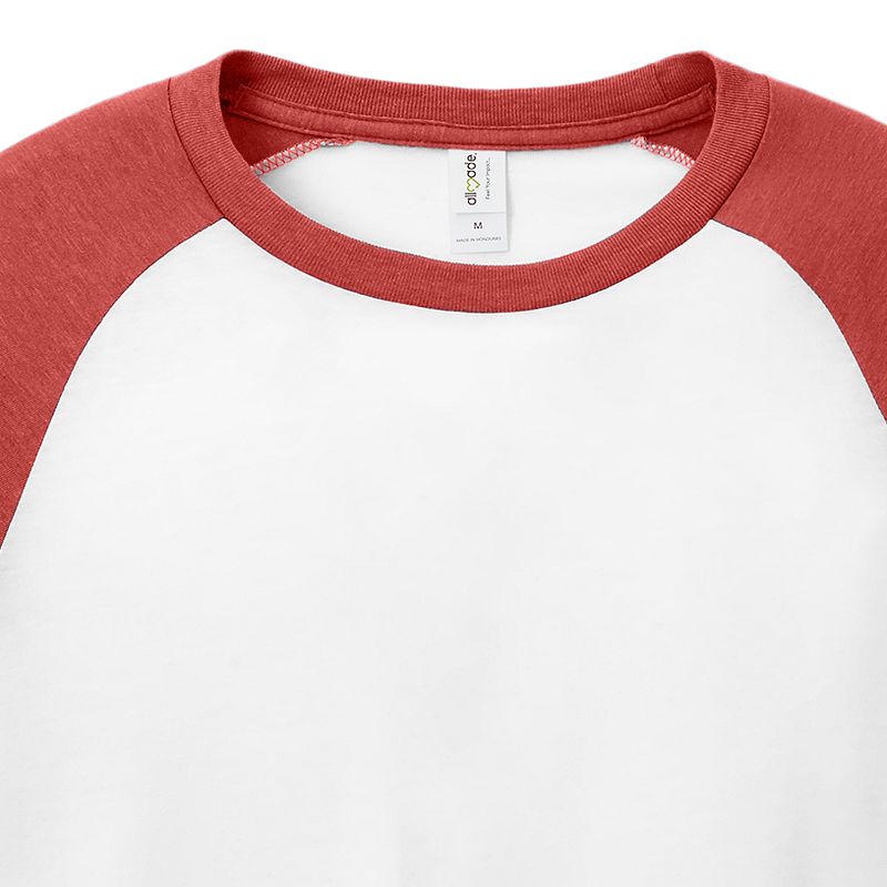 ALLMADE Unisex Tri-Blend long sleeve colorblock Ragan Tee